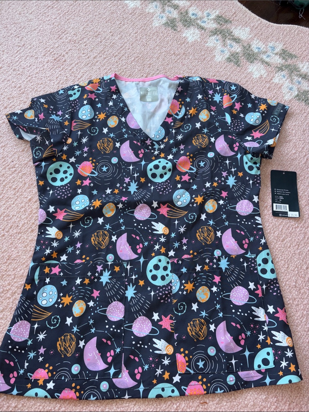 NWT scrub top